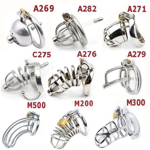 Stainless steel penis cage - stainless,