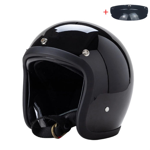 Vintage open face motorcycle - open,