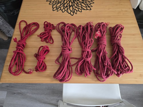 Red rope for shibari - for, different