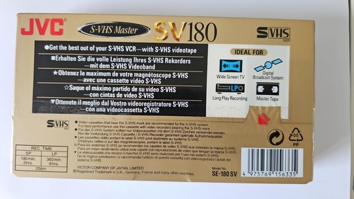 Svhs vhs tape jvc - mater,