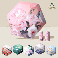 floral Mini Foldable Umbrella Parasol UV Wind resistant Cedar® ikebana