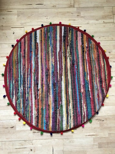 Round fairtrade pom rag - pom,