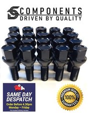 20 Black BMW Wheel Bolts for 1