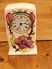 Moorcroft  Clock  Very unusual Moorcroft pattern Rare 