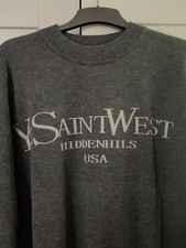 Dark Grey Ye Saint West Slogan