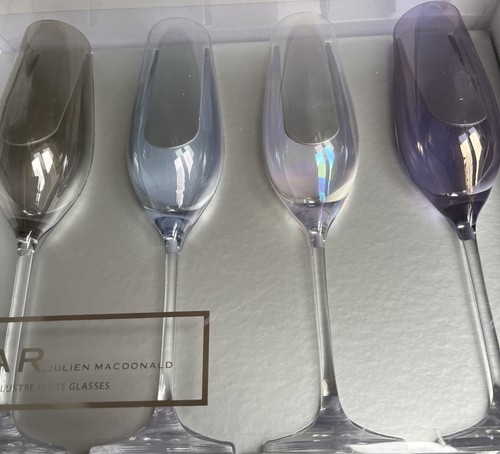 Star lustre flute wine - 4x,