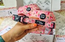 FLORAL Dog Collar - daisies & roses - pink, blue, purple, red, yellow XS-L