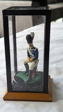 Napoleonic British Light Dragoon At Rest Metal 90mm? Painted Diorama & Case