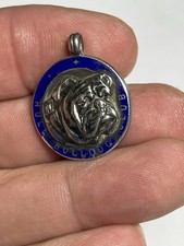 HULL  Silver Enamel BULLDOG CLUB BADGE Fob Medal To Myers Best Puppy Manchester