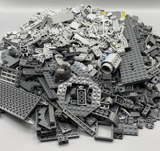 LEGO LIGHT DARK GREY MIXED BRICKS ~1KG 1000G Bundle JOBLOT BULK Spares Star Wars