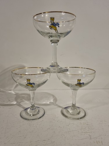 Babycham original glass - babycham, with