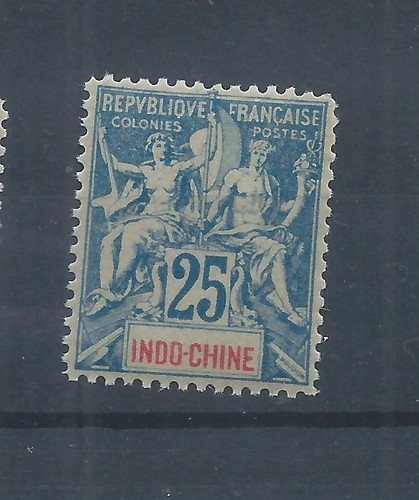 Indochina stamps 1892 25c - indochina,