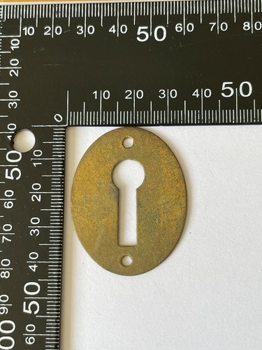 Antique large solid brass oval - antique,