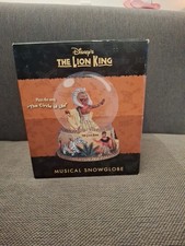 Disney The Lion King Mufasa Musical Snow Globe Plays Circle of Life RARE Boxed