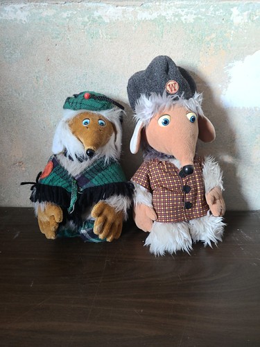 Two vintage womble cuddley - two,
