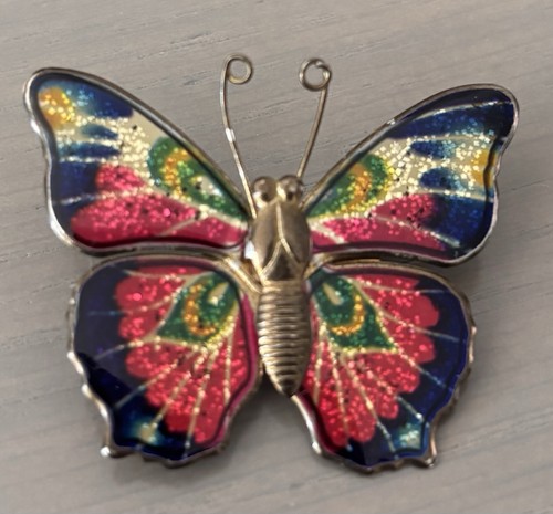 Vintage colourful enamel and