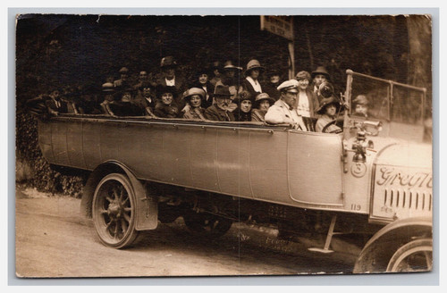 Postcard vintage charabanc - postcard,