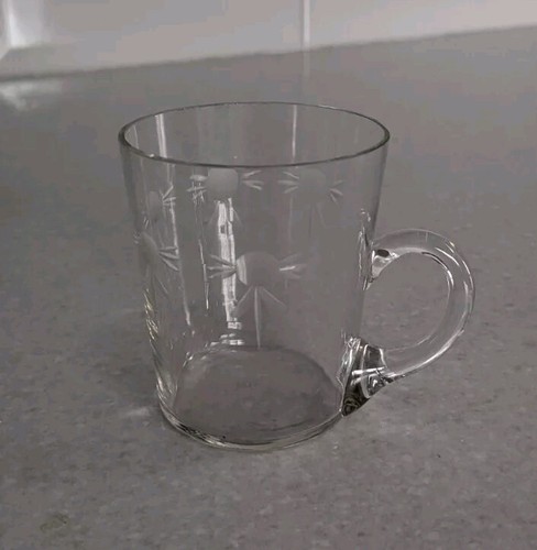 Vintage miniature etched clear - miniature,