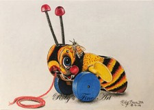 Honeybee Art Print "Let's Be