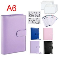 A6 Budget Binder Money Saving Wallet Notebook Planner Bookkeeping Organizer