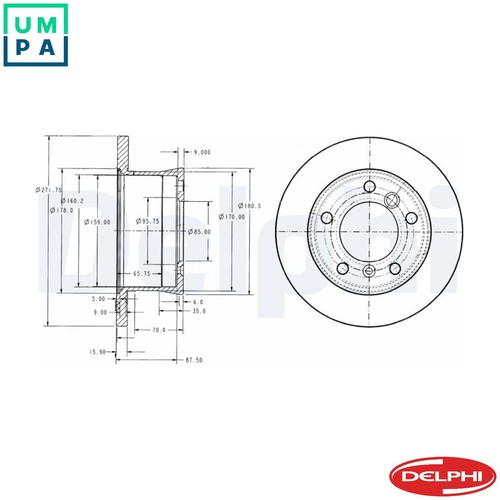 Brake disc bg3237 - 2x,