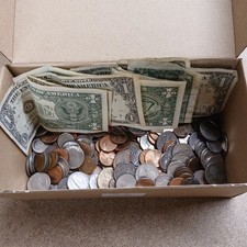 Assorted Coins Bank Notes Bundle Various Countries Mixed Collectable -CP