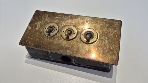 Vintage antique brass light - vintage,