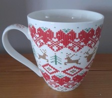 Ringtons Scandinavian  Knit Style Christmas Mug Excellent Condition