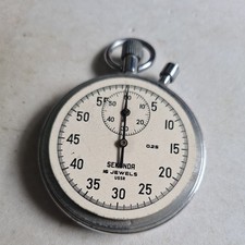 Vintage Metal Seconda Stopwatch Working 