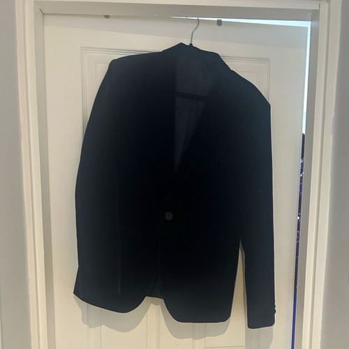 Moss bros navy velvet blazer - moss,