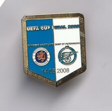 Rangers v  Zenit St Petersburg (Uefa Cup Final  2008) - badge butterfly fitting