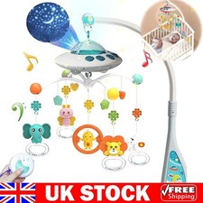 Baby Musical Crib Bed Bell Cot