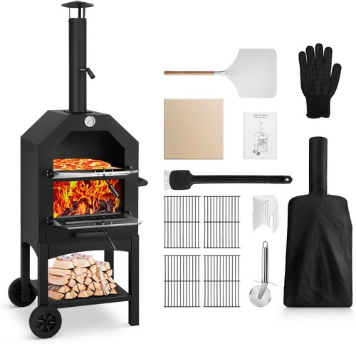 Outdoor wood fired pizza - outdoor, oven