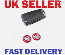 VAUX 2 x NEW KEY FOB BADGE EMBLEM 14MM STICKER FOR ASTRA ZAFIRA VECTRA CORSA