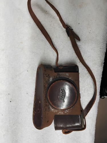 Vintage leica leather camera - leica,
