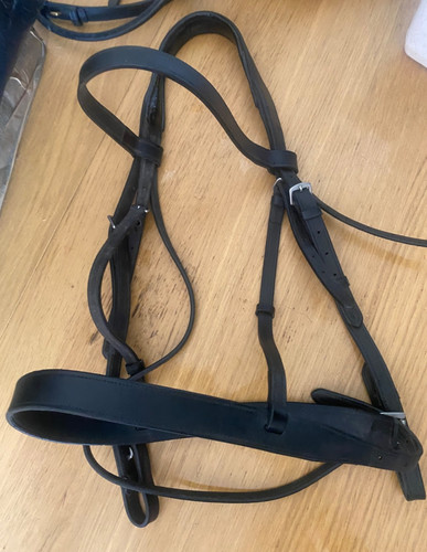 Chantilly black leather - leather, full