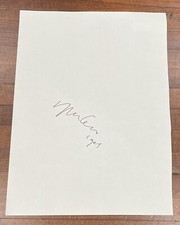 Yoko Ono Signed Paper Beckett