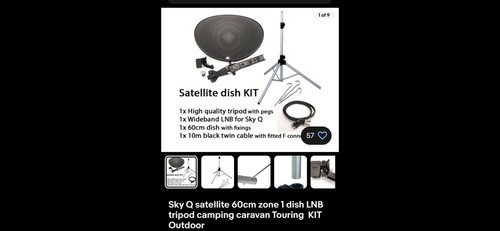 Satalite dish kit - dish,