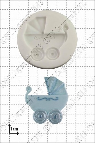 Silicone mould baby carriage - carriage, |