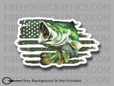 American flag Largemouth Bass
