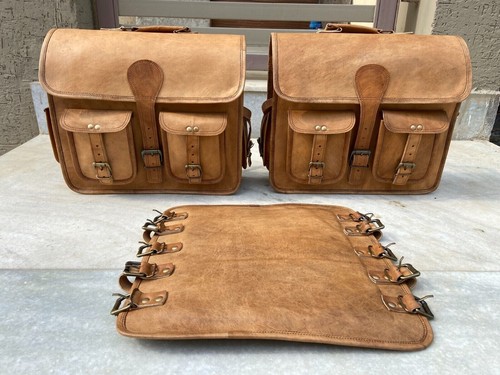 Panniers saddle leather - saddle,