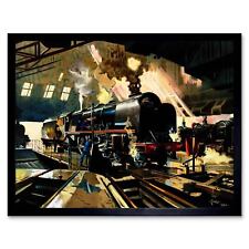 Painting Transport Steam Train