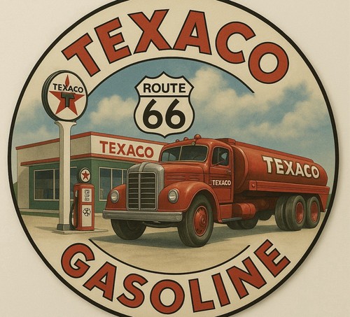 Retro style texaco - gas, pump