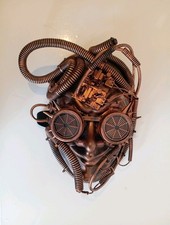 Bronze Steampunk Mask Robot  Costume face mask for Halloween costume party mask