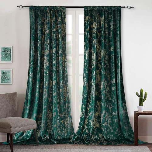 Luxury velvet curtains gold - velvet,