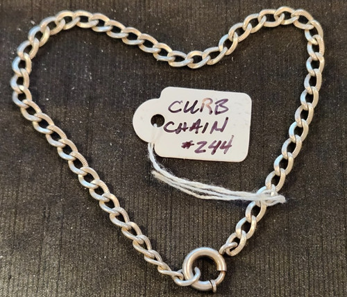Vintage sterling curb - vintage,
