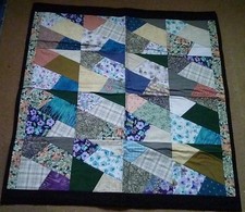 Scrappy Handmade Lap Quilt - 2