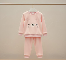 Girls cute kitty print soft