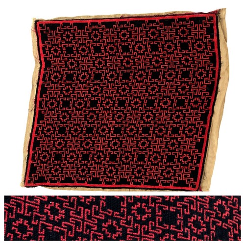 Vtg needlepoint cushion front - vtg,