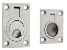 Stainless Steel Finger Flush Ring Pull Handle Cupboard Cabinet Trap Door